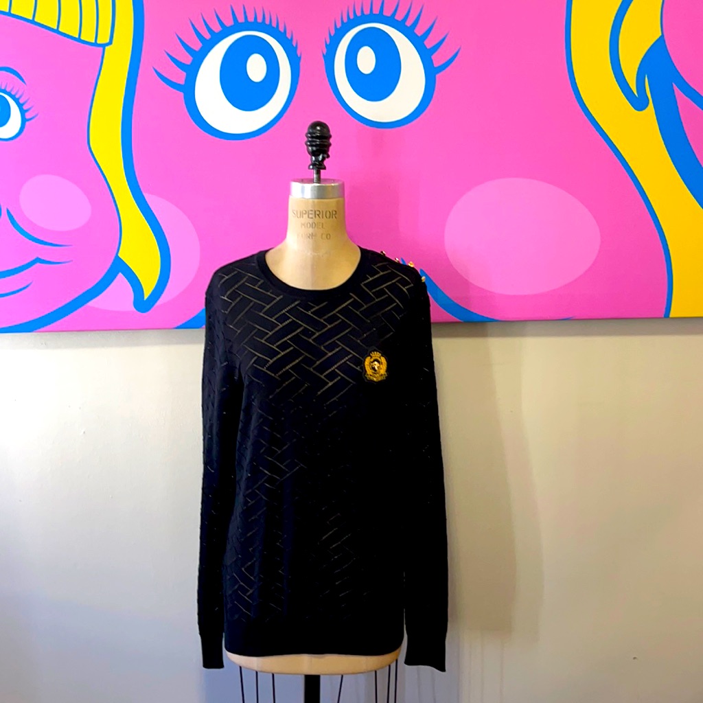 Francisco Van Benthum Black Knit Sweater